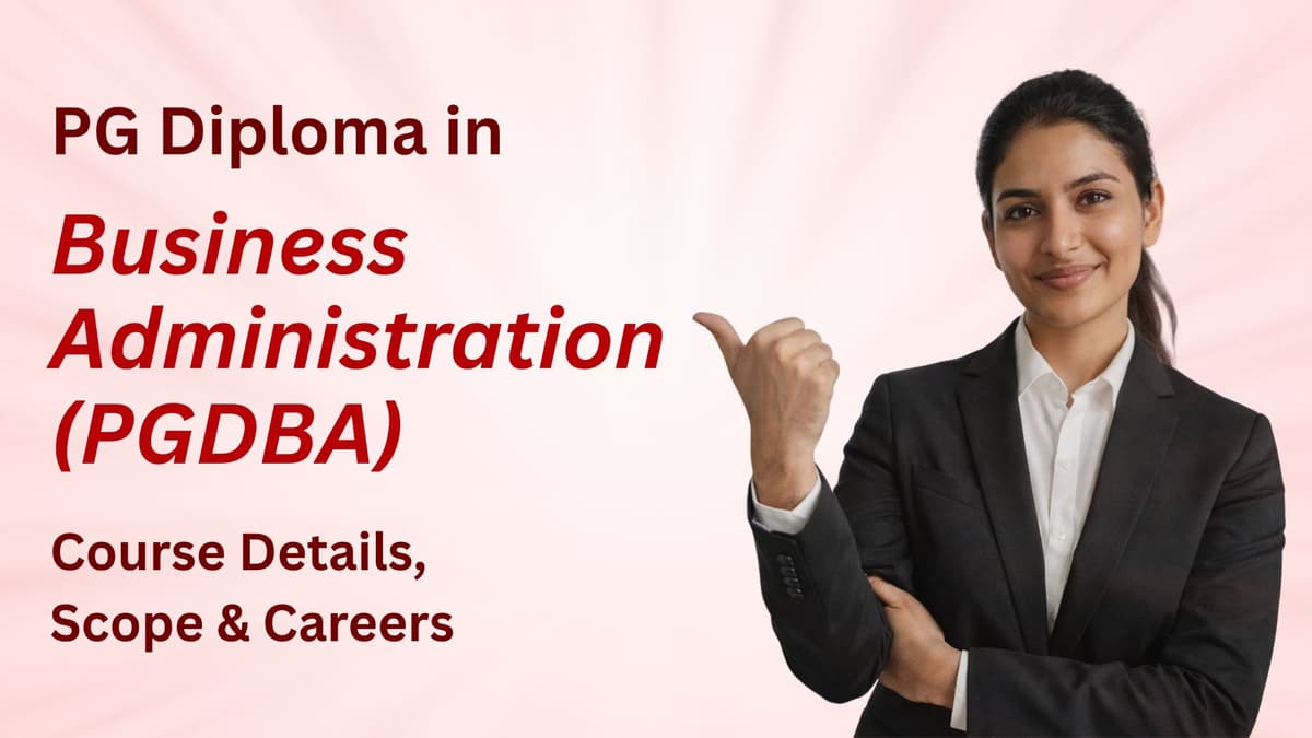 PG Diploma in Business Administration (PGDBA)